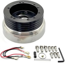 5 6 Hole Steering Wheel Polished Hub Adapter Flaming River Ididit For Gm Chevy