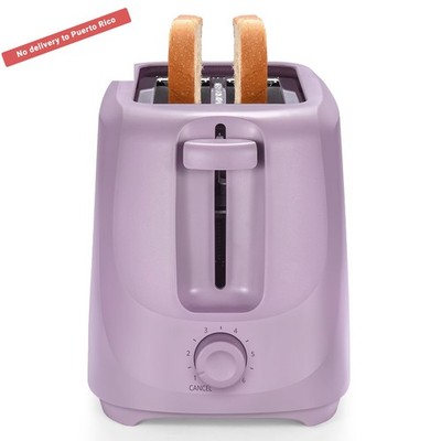 2-Slice Toaster with 6 Shade Settings and Removable Crumb Tray, Lilac Bloom