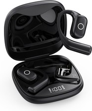 Open Ear Wireless Earbuds Bluetooth 5.4, 80H Playtime Sport Headphones IPX7