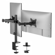 Mount-It Dual Monitor Stand, Full Motion Desk Mount for 2 Screens up to 32  ...