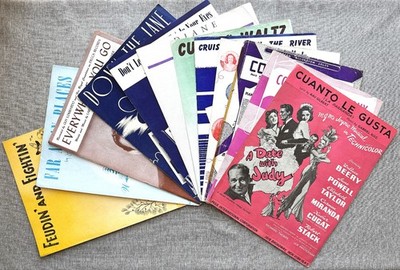 Sheet Music:  1900s - 1950s:  (1) $ 2.00 FEE SHIPS All You Buy:  # 2 {Co - The}!