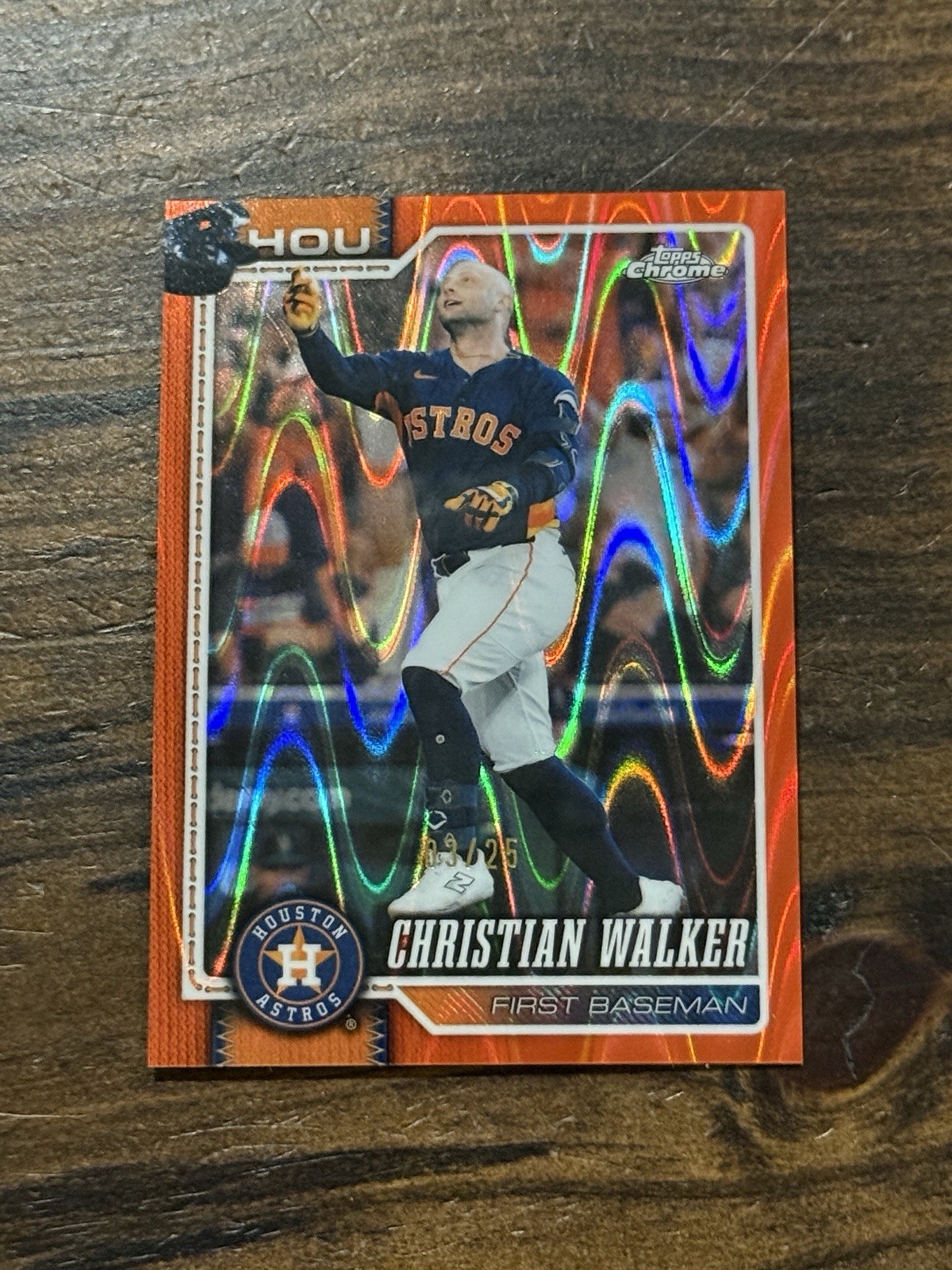 2026 Topps Chrome Christian Walker Orange Refractor • #252 • 3/25
