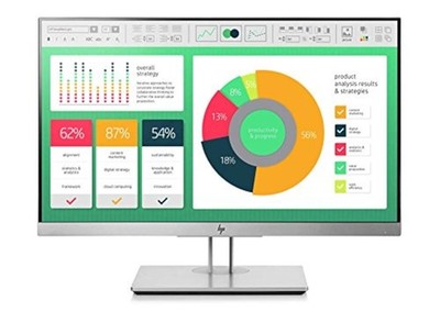 HP Elite Display E223 22 Inch Monitor HD IPS Screen Silver 1FH45A8 Very Good 6E