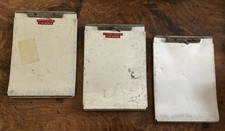 Lot of 3 Used Metal Clipboards with Storage Compartments