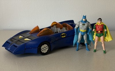 1984 Kenner Super Powers Batmobile w/ Batman Robin Original Capes - Works