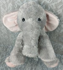 Melissa Doug Elephant Sterling Grey Gray Pink Princess Soft Toys Plush Doll 13"