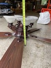 52" Ceiling Fan Used Completely Assembled with Four-Fixture Light Kit — photo 10