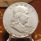 1949 Franklin Half Dollar90% Silver Nice Coin