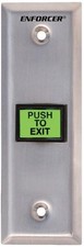 Seco-Larm Enforcer Slimline Push-to-Exit Plate, Illuminated SD-7103GC-PEQ 