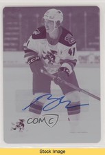 2020 AHL Printing Plate Magenta Achievements 1/1 Brayden Burke #96 Auto READ 0c3