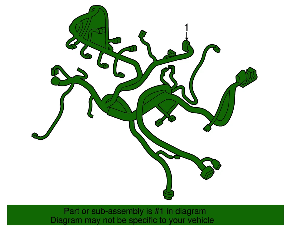 Genuine Nissan 2018-2020 Nissan NV200 - Engine Harness 24011-9SJ1A - Image 2 of 2