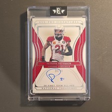 Panini 2021 National Treasures Patrick Peterson All-Pro Signatures Auto /49