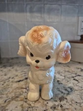 Vintage 6” 1950’s Sun Rubber Co Ruth Newton Swivel Head Squeaky Dog/Puppy Toy