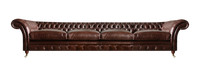 Wohnzimmer Design MöBel Braun Big Sofa Viersitzer Couch Chesterfield