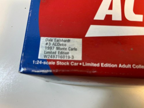 Dale Sr. #3 AC Delco 1997 Monte Carlo in 1/24 Scale Diecast by Action - Picture 7 of 7
