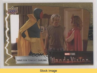 2022 Marvel Studios' WandaVision Gold Wanda Maximoff Pietro Vision #49 READ kr0