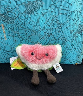 Black Friday Jellycat Watermelon  Bag Charm Cute Plush Keychain NWT 2026