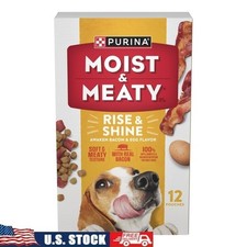 High Protein Bacon Egg Dog Food Pouches Balanced Nutrition Quick Serve 72oz New 4.05 per pound