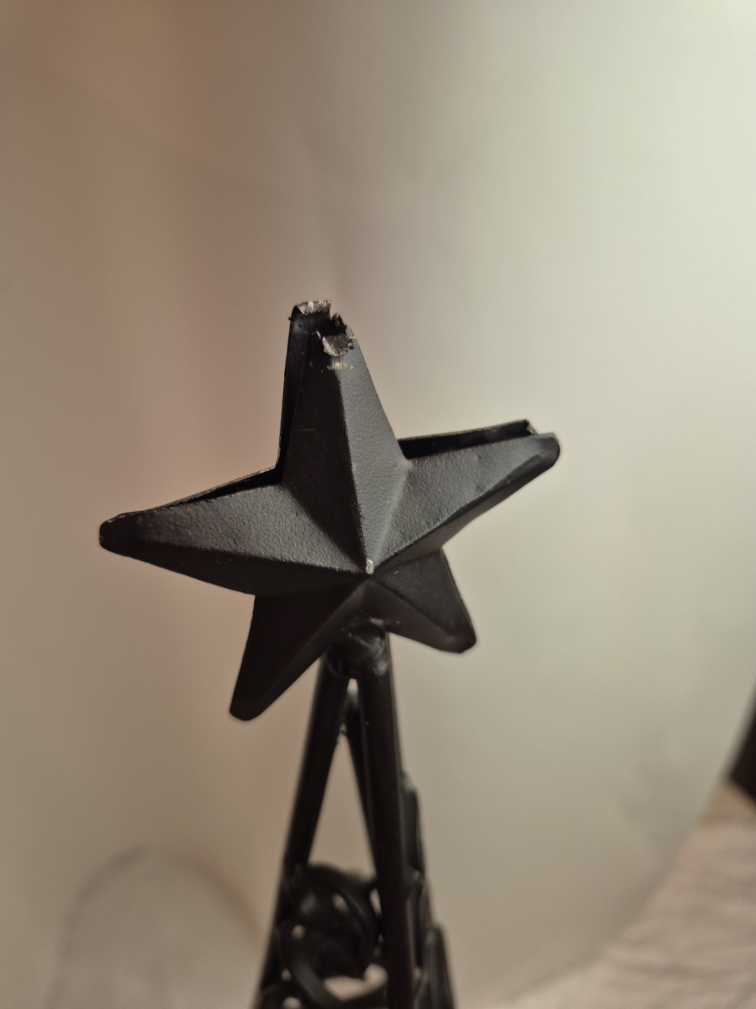 Black Metal Christmas Tree Votive Holder  With Gems DECOR