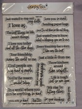 Honey Bee Stamps Inside: Kindness Sentiments set of 23 photopolymer stamps NEW
