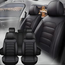 For Kia Car Leather Seat Covers 5-seats Full Set Front Rear Protector Pad Us