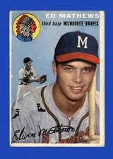 1954 Topps Set-Break # 30 Eddie Mathews LOW GRADE *GMCARDS*