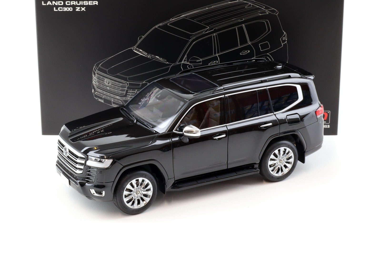 1:18 LCD Models Toyota Land Cruiser LC 300 Zx Black LCD18013-ZX-BL