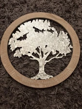 Tree of Life Wooden Wall Art Decor Wooden Tree Wall Sculpture 20 Inch Tree