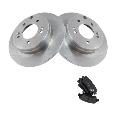 Rear Posi Ceramic Disc Brake Pad & Rotor Kit w 5 Lug-Wheel Lug Count