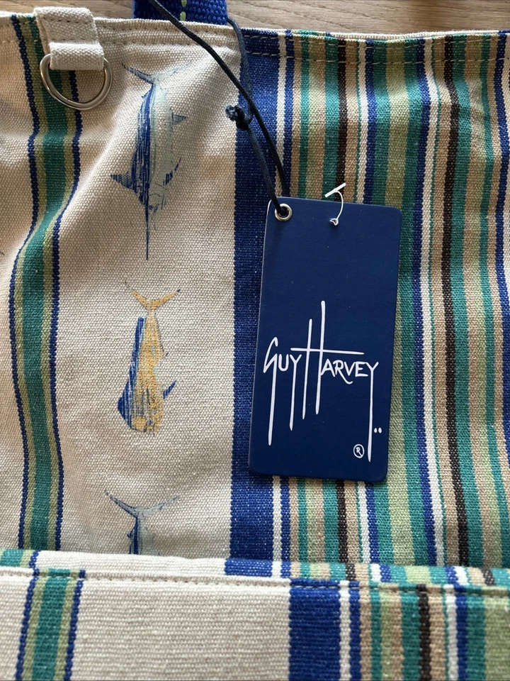 Bolso de Playa Guy Harvey Marlin Marlin MAhi Mahi Lona Nuevo con Etiquetas Foto 4 de 4