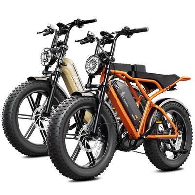 TST Electric Bike for Adults, 1500W Peak Brushless Motor 32 MPH Fat Tire E Bike