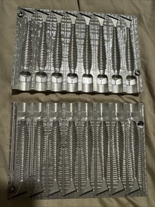 Aluminum Lure Mold 3.8 Inch Ringed Swimbait Mold