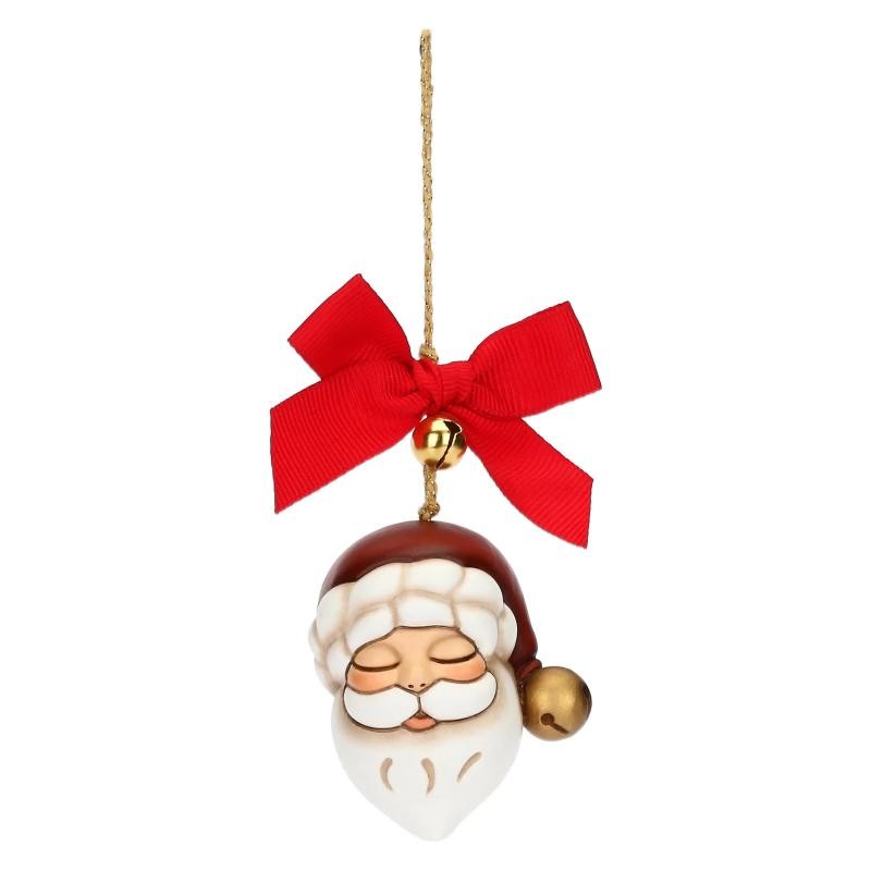 Addobbo Natalizio Thun Babbo Natale in ceramica piccolo