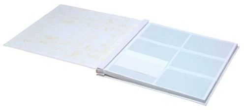 Deluxe 300 Pocket Photo Album 4x6 Leatherette Gold Accents Expandable Refills - Image 3 of 4