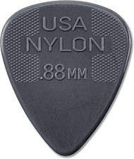 JIM DUNLOP Standard 88MM Nylon Picks 12 Pack 44P088 .88mm, Dark Grey