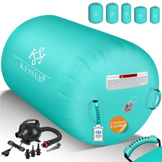 RETOURE Air Rolle Track aufblasbare Turnmatte Tumbling Gymnastik Yoga 120x75cm