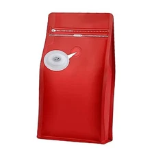 Coffee Bags with Valve(100pcs,12oz) High Barrier Aluminumed 12oz/100pcs Red