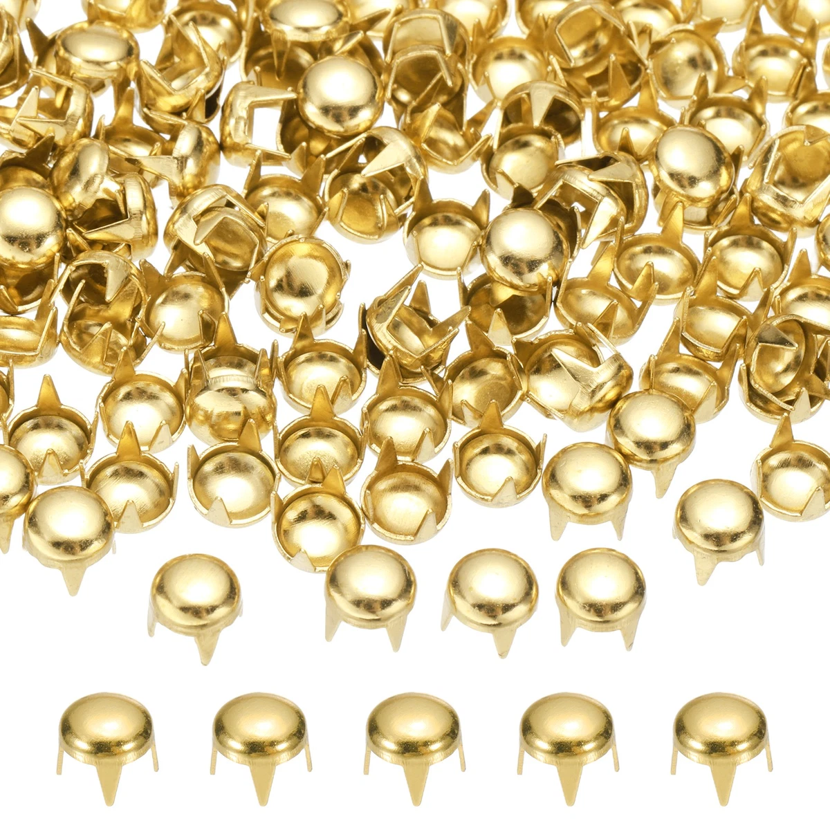 100 Pezzi Borchie a Cono Rivetti Punk in Metallo Conico Rivet con Vite