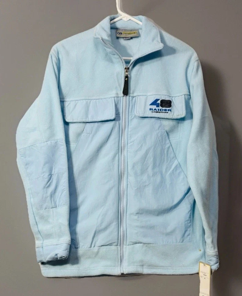 Raider Completion Jacket Men’s Large 100% Polyester With Nylon Light Blue