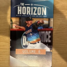 Sep 2025 Sugar Land Space Cowboys “The Horizon” Game Program - Ethan Pecko Cover