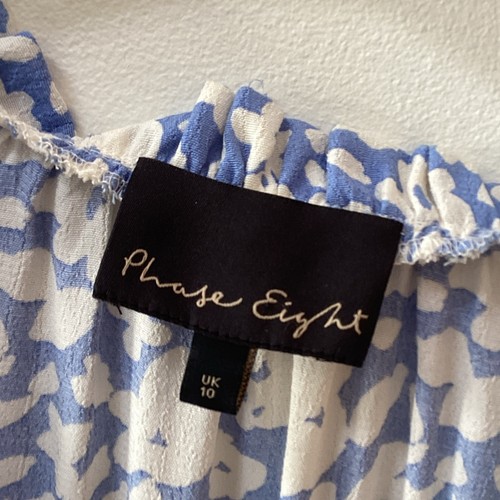 Phase eight dress size 10. midi/maxi, blue and White. - Picture 2 of 8