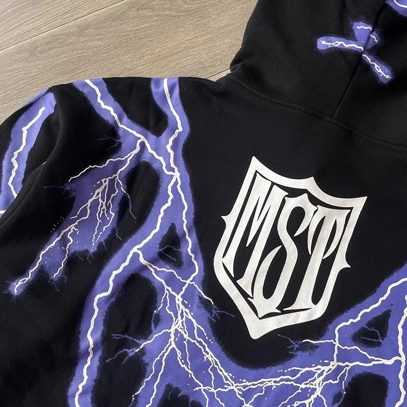 Missing Since Thursday Purple Thunder Hoodie Men's Black