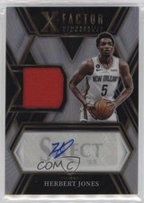 2022 Panini Select X-Factor Memorabilia Signatures /199 Herbert Jones Auto 1js2