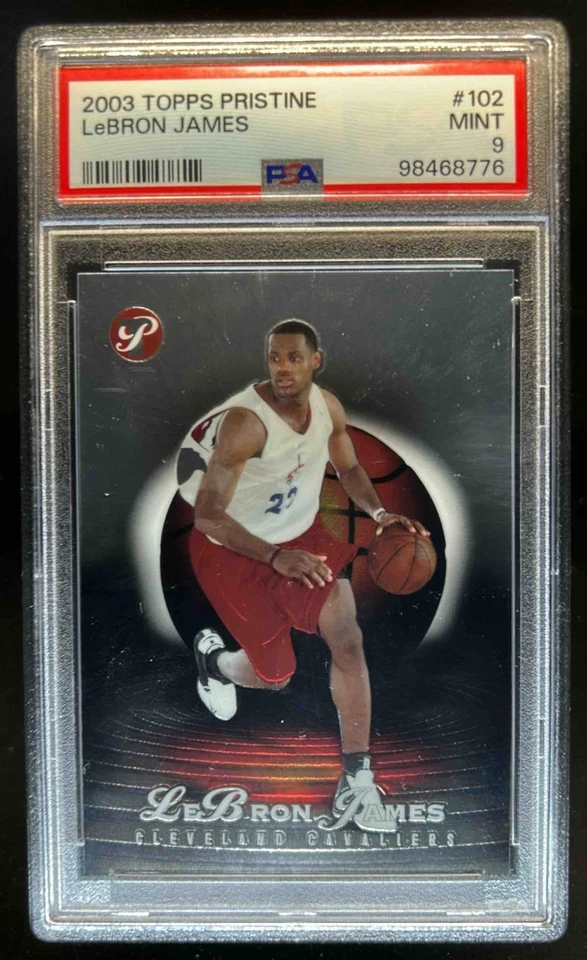 2003-04 Topps Pristine LeBron James Rookie RC #468/999 Cavaliers PSA 9