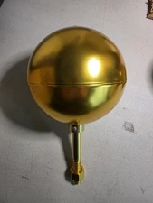 Gold Anodized Ball Ornament Flag Pole Topper Aluminum 1/2" Rod Shiny