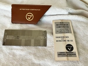VTG - S22 MicroFinish Comparator Fairfield Develop. Labs With Case & Paperwork
