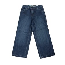 Gap Kids Carpenter Jeans 12 Husky NWT Adjustable Waist Loose Fit Denim