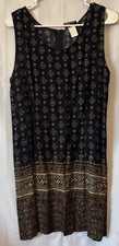Vtg 90s mini Shift Dress Ornate dainty Y2K Womens 11