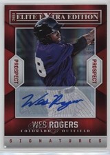 2014 Panini Elite Extra Edition Prospects Auto 167/499 Wes Rogers #86 Auto u0h