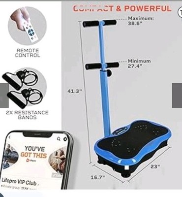 Lifepro Vibration Plate Whole Body Exercise Lymphatic Drainage Arm Fitness NIB